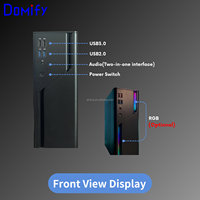 Boîtier PC industriel K16 Slim Vertical Mini ITX, support alimentation 1U, extension PCIe, RGB en option, boîtier métallique, système embarqué OEM ODM