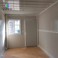 Maison conteneur préfabriquée pliable de 20 pieds, design moderne, emballage plat, petit logement extérieur, prix de gros pour usage bureau et studio