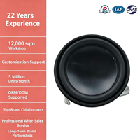 Speaker Bulat 33mm 14 Core 4Ohm 3W, Surround Karet, Dome Aluminium Internal Dual Magnet Mid High Driver untuk Audio Bluetooth