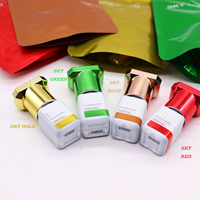 Extension de cils de haute qualité, séchage en 1 à 2 secondes, colle rouge ciel 5 ml, personnalisable, originale de Corée, sans latex, adhésif pour cils