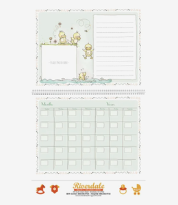 Calendriers <span class=keywords><strong>de</strong></span> rendez-vous pour bébé personnalisés avec logo, pour la première année, 2026, cadeau promotionnel, vente en gros, calendrier <span class=keywords><strong>de</strong></span> bureau spirale <span class=keywords><strong>12</strong></span> <span class=keywords><strong>mois</strong></span> - Product Image 1