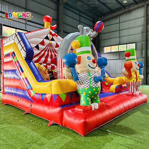 Castello Gonfiabile a Tema Circo in Offerta Speciale, <span class=keywords><strong>Casa</strong></span> Gonfiabile con Personaggio Clown per Eventi e Carnevale per Bambini - Product Image 3