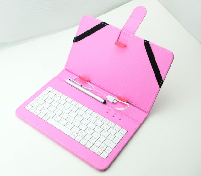 Custom New Creative Universal Phone Keyboard Leather case for iPhone /Android Phone , Folding Stand Cover Tablet Pc Keyboard