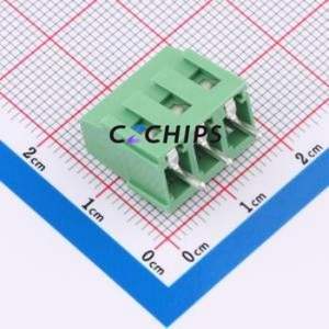 C508128L-3P0G36 Screw Terminal Block Through hole Component (THT),P=5.08mm Connector 1x3P 5.08mm 3P 1 - Product Image 2