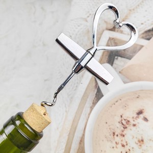 Heart Shaped Zinc Alloy <b>Wine</b> Opener Bottle <b>Stopper</b> For Holiday Party Use - Product Image 2