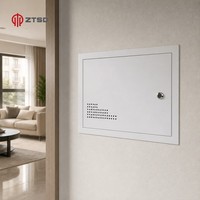 Boîtier de distribution multimédia en fibre optique tout métal pour maison intelligente, montage mural, pour routeur WiFi