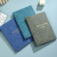 Agenda hebdomadaire A5 personnalisé 2026 en anglais, fin, imprimé, avec couverture en papier, feuilles mobiles, carnet de planification quotidienne, vente en gros