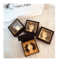 Custom Logo Luxury Recyclable Paperboard Eyelash Folder with Embossing and Glossy/Matt Lamination (Custom Size & Color)
