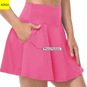 高腰运动高尔夫裙跑步锻炼运动短裤女子网球裙 - Product Image 5