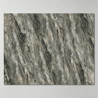 Dalles de sol modernes brillantes Yanting White Slab Blank - Grandes dalles en porcelaine imitation pierre pour mur de briques, texture pour salon
