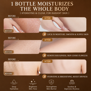 Lotion Corporelle Éclaircissante à la Carotte, Correcteur de Taches Brunes, Crème Corporelle Illuminatrice, Soin Hydratant Éclatant - Product Image 2