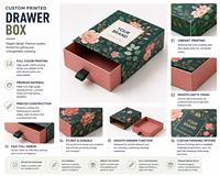 Boîtes cadeaux personnalisées en gros avec logo, biodégradables, pour extensions de cheveux, perruques, produits de soin de la peau, avec insert en soie gaufrée