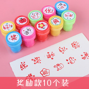 Tampon d'encouragement pour enfants, en plastique, formes variées, taille standard, pour la maternelle (4-6 ans), idéal pour les récompenses d'enseignants - Product Image 3