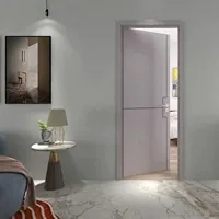 Porte en bois massif écologique certifiée CE ISO, résistante aux explosions et aux balles, finition par transfert thermique pour villa, hôtel, hôpital, école
