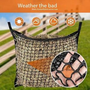 Horse Hay <b>Mesh</b> <b>Net</b> Black Slow Feeding For Horses Cattle Sheep Donkeys Goat Feeding Bag 40cm - Product Image 2