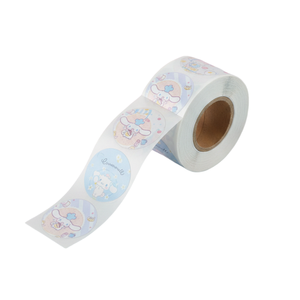 Custom waterproof BOPP vinyl <b>logo</b> design: self-adhesive gold foil <b>stickers</b>, roll-form, glossy or matt finish - Product Image 1