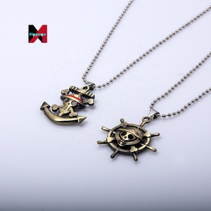 Bán buôn Anime cosplay phụ kiện mũ rơm Mặt Dây Chuyền Vòng cổ Luffy Sanji Edward <span class=keywords><strong>Skull</strong></span> <span class=keywords><strong>Keychain</strong></span> kim loại dây móc khóa - Product Image 4