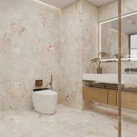 Carreaux en porcelaine aspect pierre naturelle de qualité supérieure 1200X600mm Effet marbre vert pastel pour carreaux de salle de bain Carreaux de sol commerciaux