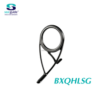 Anneau de guidage double Seaguide XQHG en acier inoxydable avec anneau SIC, léger, pour la construction de cannes à pêche spinning et casting