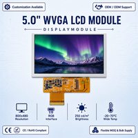 Module d'affichage LCD TFT TN Tianma TM050RDH03-41 5,0 pouces 800x480 RGB 40 broches 250cd/m² 600:1 pour usage industriel, large plage de température -20~70°C, WLED