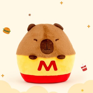 คาปาเบอเกอร์แฮมเบอร์เกอร์ของเล่นตุ๊กตาหมูกินีน้ำจำลองตุ๊กตาปลาโลมาตุ๊กตายัดไส้สำหรับเด็กของขวัญคริสต์มาส - Product Image 5