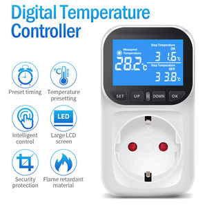 Portable Intelligent Plastic OEM <b>WiFi</b> Power Timer Switch Socket Digital EU <b>Plug</b> Thermostat Temperature Controller for - Product Image 2