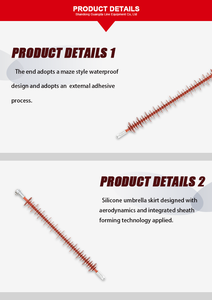 High Voltage Composite Metal End Fittings New Crimping Process Long Rod Tension <strong>Insulator</strong> <strong>String</strong> - Product Image 2