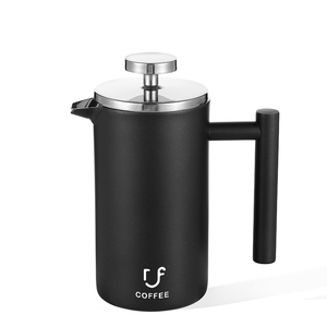 Filtre en acier inoxydable à paroi isolée de 1 L amélioré <span class=keywords><strong>12</strong></span> <span class=keywords><strong>tasses</strong></span> à piston à café portable à presse française - Product Image 4