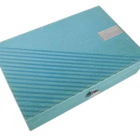 Boîte de parfum en bois bleu personnalisée de luxe directe d'usine avec emballage en papier de logo de taille personnalisée pour cosmétiques à l'huile et bouteilles de parfum
