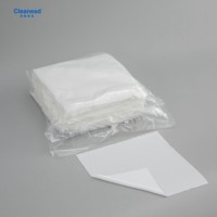 Chiffon de nettoyage sans peluches en polyester pour salle blanche WIP6008, sans silicone, haute absorption de liquide pour le nettoyage des composants électroniques