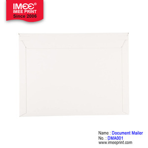 Autocollants en carton imei à fermeture automatique, sachet de livraison rigide en carton blanc, pour documents et courrier - Product Image 3