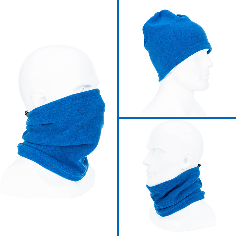 Однотонный теплый шарф из 100% полиэстера с флисовой подкладкой