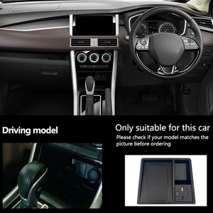 เครื่องชาร์จไร้สาย Qi สำหรับรถยนต์ qifit สำหรับมิตซูบิชิ <span class=keywords><strong>Xpander</strong></span> CROSS v. INA 2019-2023 15W อะแดปเตอร์แผ่นชาร์จเร็วปรับเปลี่ยน<span class=keywords><strong>ภายใน</strong></span> - Product Image 3