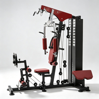 Appareil d'entraînement multi-stations professionnel et durable pour un entraînement complet du corps (poitrine/dos/jambes) tout-en-un en acier inoxydable pour la force et la remise en forme