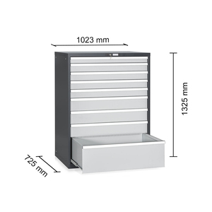 Cajonera Stark Tecnotelai con 9 cajones totalmente extraíbles 1023x725x1325mm - Product Image 1