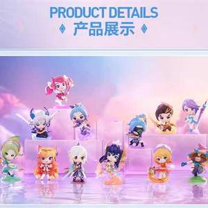 Auténtica Pala Dorada <span class=keywords><strong>de</strong></span> Batalla POP MART, Serie <span class=keywords><strong>de</strong></span> Héroes Pequeños <span class=keywords><strong>de</strong></span> Marca Compartida, Caja Ciega Portátil, Adorno <span class=keywords><strong>de</strong></span> Juguete <span class=keywords><strong>de</strong></span> League of Legends - Product Image 2