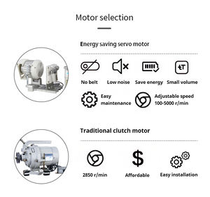 JUKKY FH5550 8500 8700最高高速ロックステッチ機械アパレル工業用電子手動ミシン布用 - Product Image 5