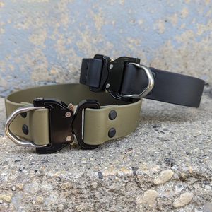 Verstellbares Wasserdichtes Taktisches Hundehalsband aus Strapazierfähigem PVC und TPU vom Hersteller, mit Kobra-Verschluss aus Metall - Product Image 5