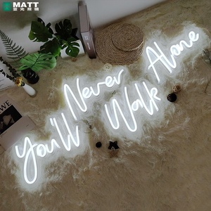 Letrero de neón de boda LED mate Letra Todo lo que necesitas es amor Letrero de neón personalizado - Product Image 4