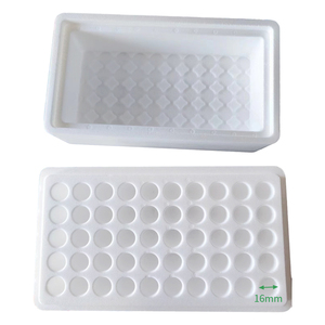 حامل صينية أنبوب Styrofoam مع غطاء لـ 16 أنبوب اختبار 50 وظيفة صينية أنبوب اختبار DNA <span class=keywords><strong>RNA</strong></span> - Product Image 3