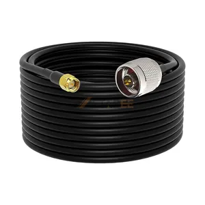 N Type to SMA RG58 Adapter Cable with Low Ultra Flexible Loss for Antenna Connection, RF Coax Coaxial Female Male