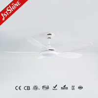 Ventilateur de plafond intelligent 1stshine avec commande Wi-Fi, compatible vocale, pales en ABS, qualité commerciale, personnalisable, avec lumière LED