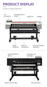 Trung Quốc Nhà máy rộng định dạng 1.8m kỹ thuật số dệt máy in Polyester vải máy in nhuộm thăng hoa máy in - Product Image 3