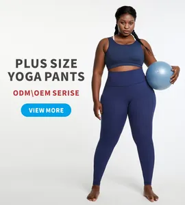 2022 OEM women's Sportswear supplier high waist yoga Leggings plus size leggings for fat women plus size Activewear