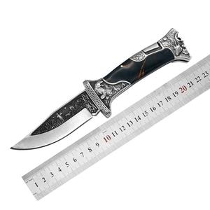 سكين تخييم قابل للطي من كولومبيا طراز A3188 مع زر لتبديل الشفرة، مقابض خشبية وراتنجية، جاهز للاستخدام اليومي - Product Image 6