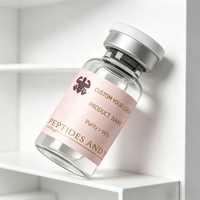 Autocollants de peptides à motif personnalisé pour la perte de poids et la jeunesse, flacons de 2 ml, 5 ml, 10 ml