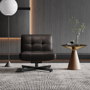 <b>Office</b> <b>Sofa</b> Single Chair Black Leather Modern Design For Business Lobby And Reception Area - Product Image 5