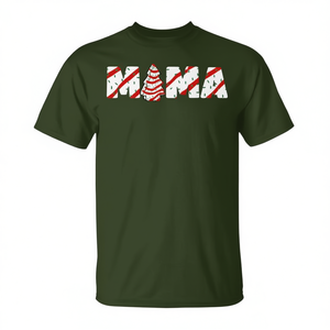 เสื้อยืดแม่สำหรับงานปาร์ตี้ครอบครัวธีมต้นคริสต์มาส - Product Image 2