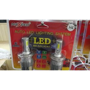 ไฟหน้ารถยนต์ Maxeed H4 LED ระบบไฟส่องสว่างอัตโนมัติ 6000k สีขาว - Product Image 1