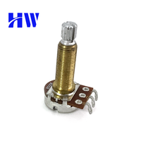 Potensiometer Linear Instrumen Gitar Berkualitas Tinggi CTS Same Copper Handle, Potensiometer Putar Kontrol Volume Cone 250k 500k